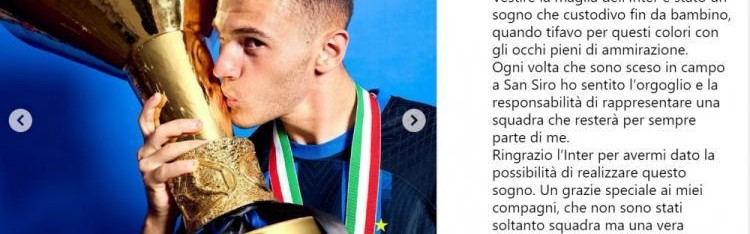 九游体育首页入口-阿斯拉尼社媒告别：感谢所有支持我的人，国米将永远在我心中